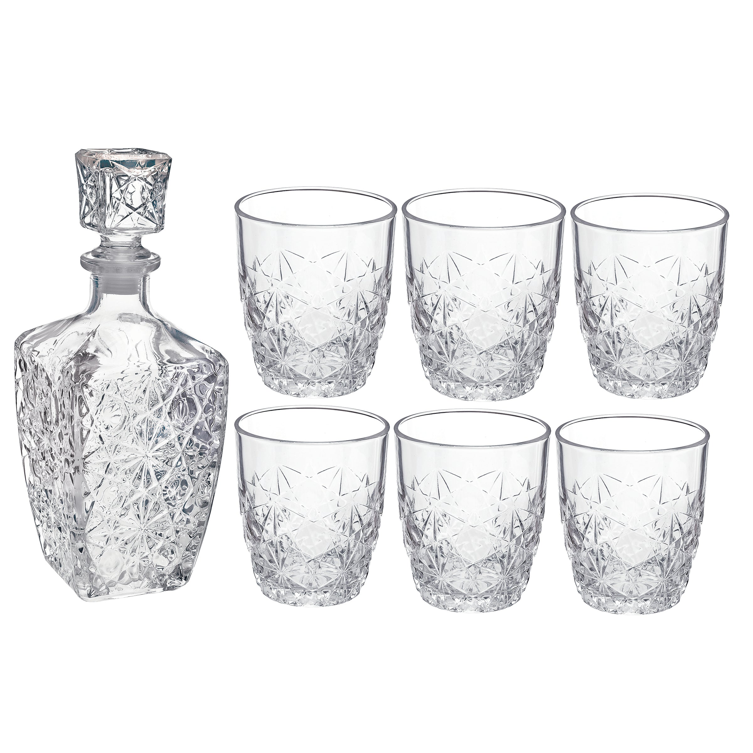 Bormioli Rocco Dedalo 7pc Whiskey Set