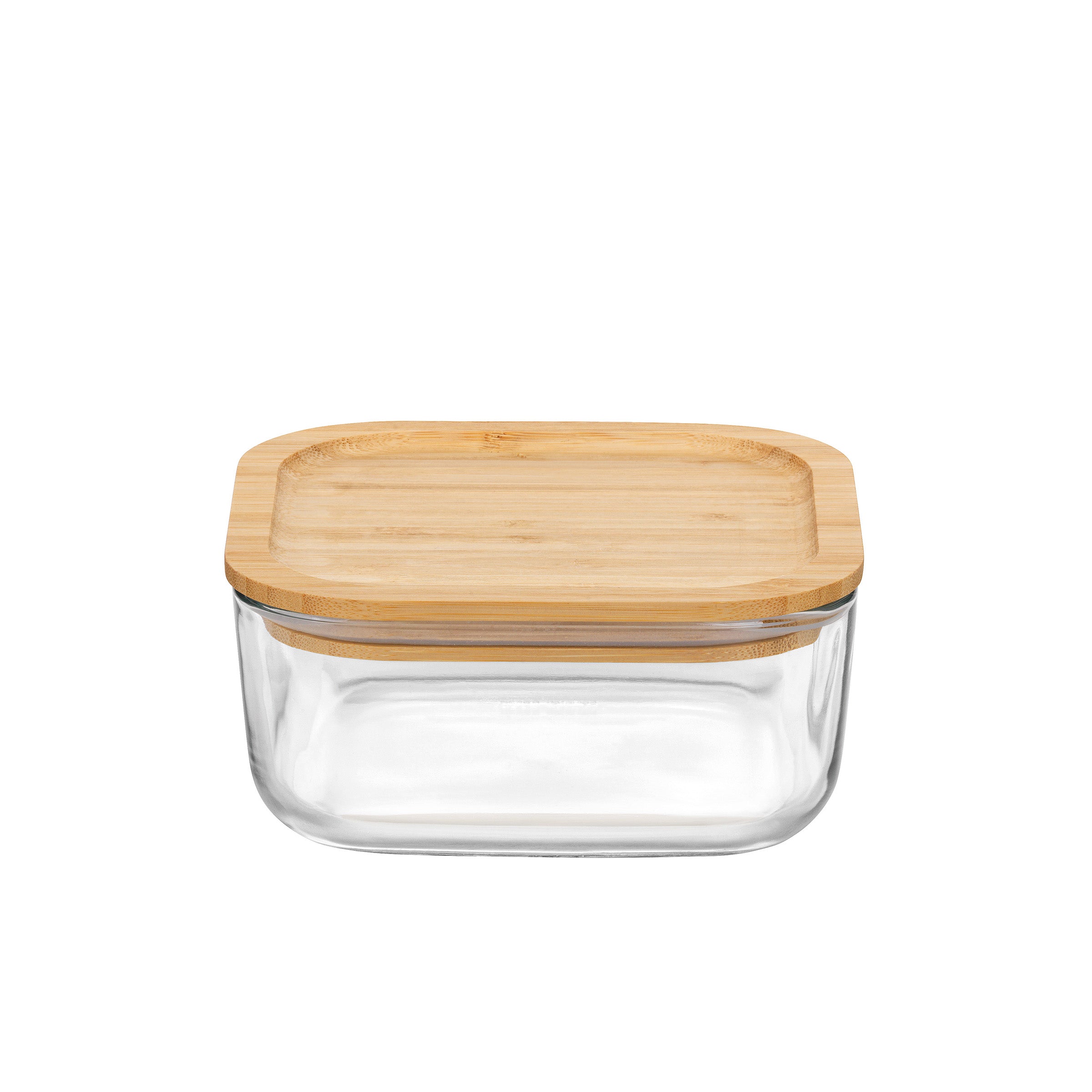 Bormioli Rocco Frigoverre 33.75 oz. Bamboo Square Food Storage Container (Set of 12)