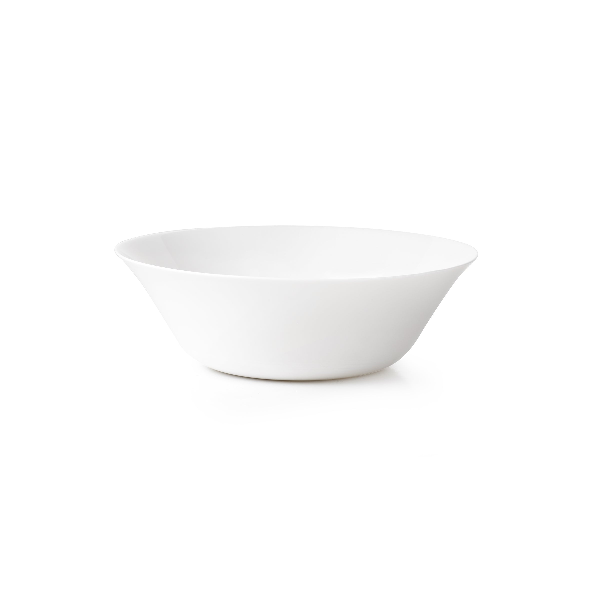 Bormioli Rocco White Moon 10.55" Opal Glass Salad Bowl (Set of 12)