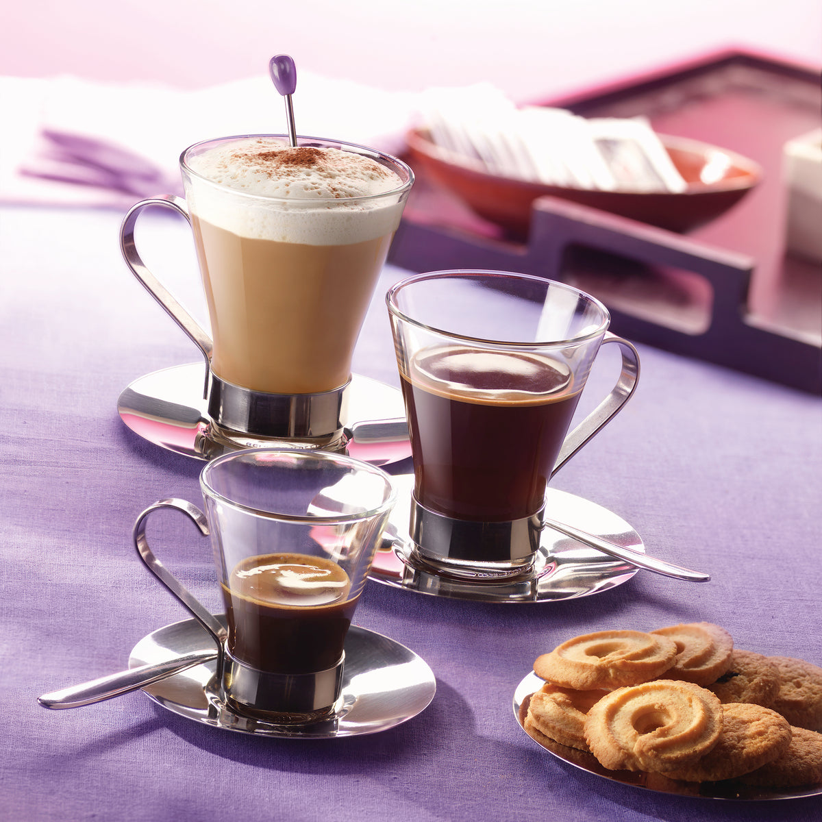 Ypsilon 3.5 oz. Espresso Cup with Stainless Steel Handle